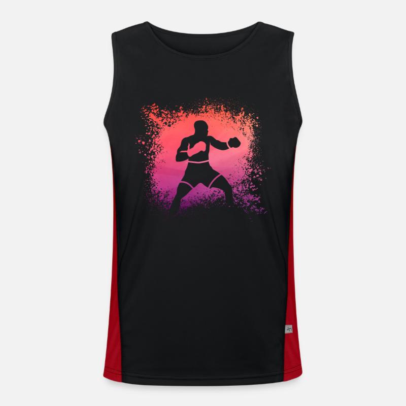 Boxe Débardeur respirant contrasté Homme 