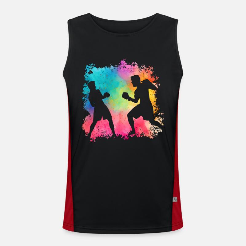 Boxen Funktionelles Kontrast-Tank Top für Männer 