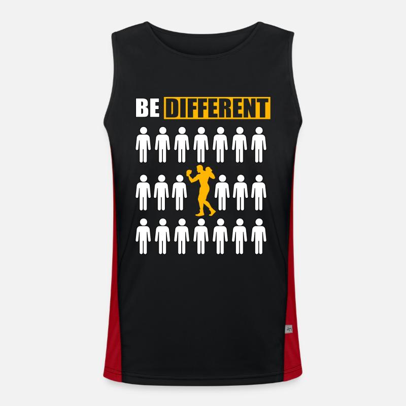 Boxen anders sein Funktionelles Kontrast-Tank Top für Männer 