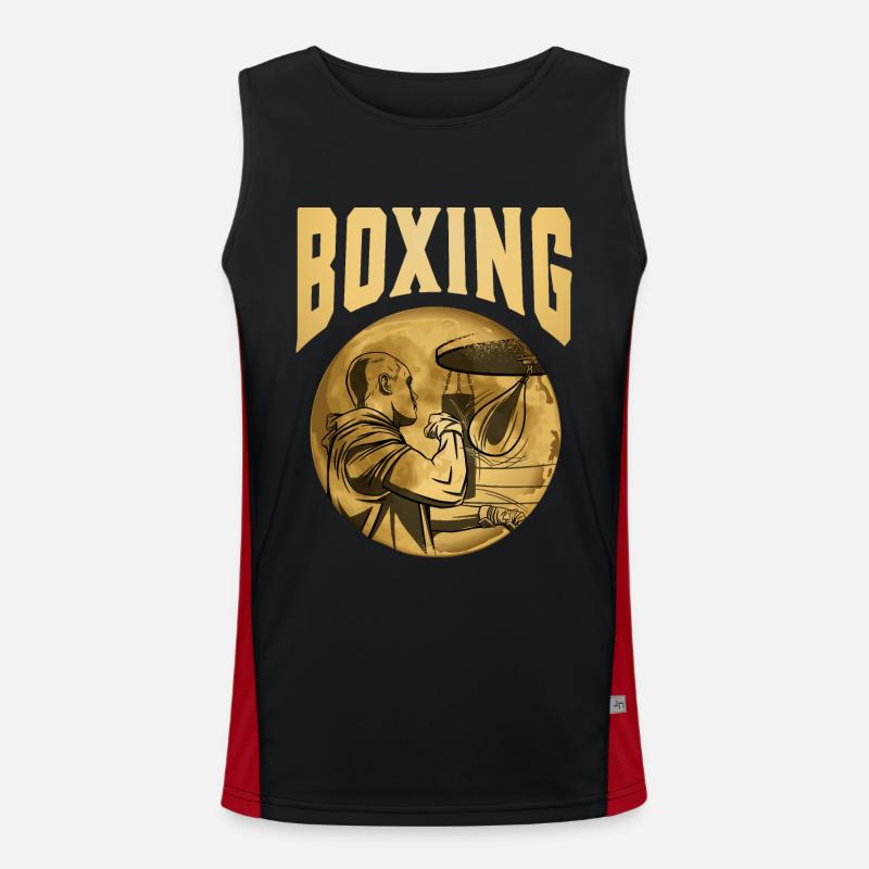 Boxen Funktionelles Kontrast-Tank Top für Männer 