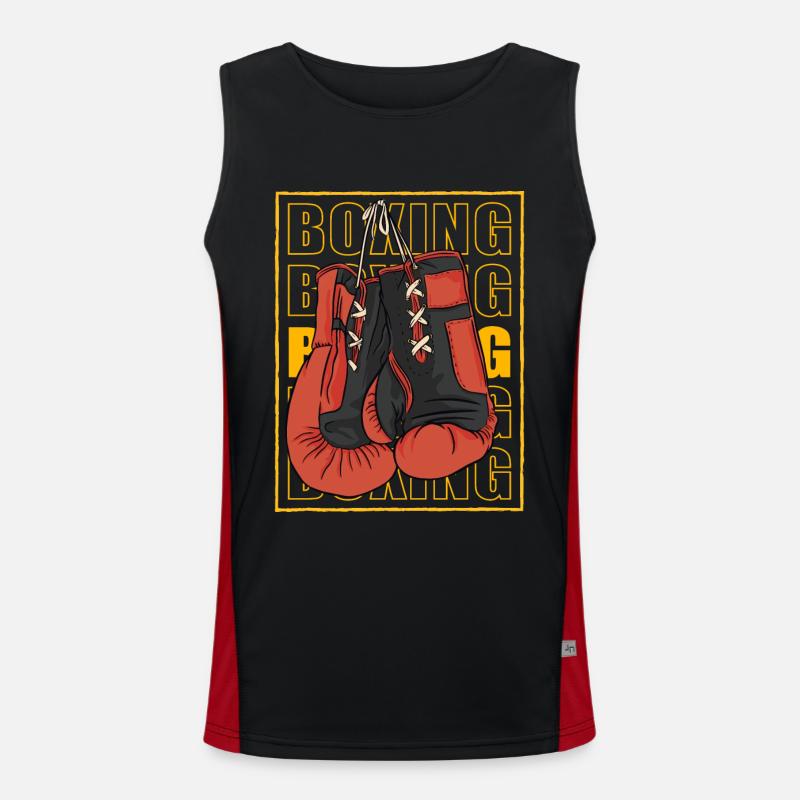 Boxen Funktionelles Kontrast-Tank Top für Männer 