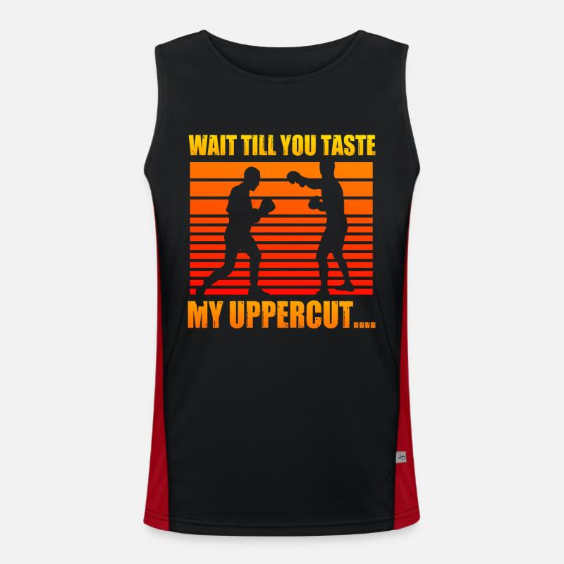 Attends de goûter mon uppercut Débardeur respirant contrasté Homme 