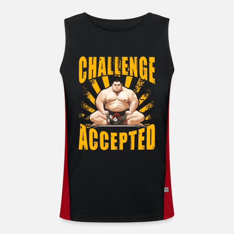 Challenge Accepted Sumo Men's Functional Contrast Tank Top 