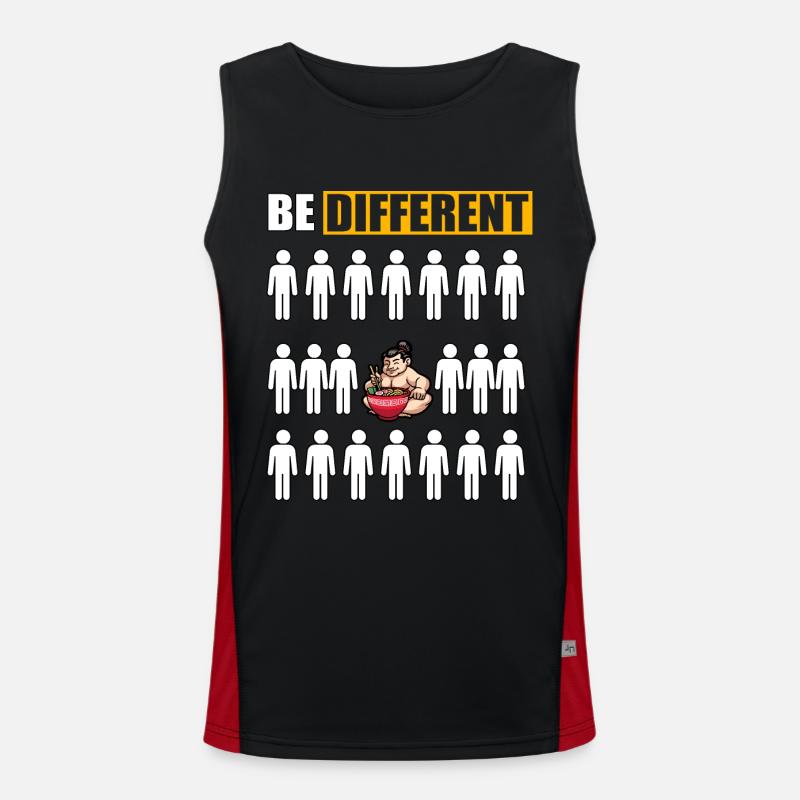 Sumo anders sein Funktionelles Kontrast-Tank Top für Männer 