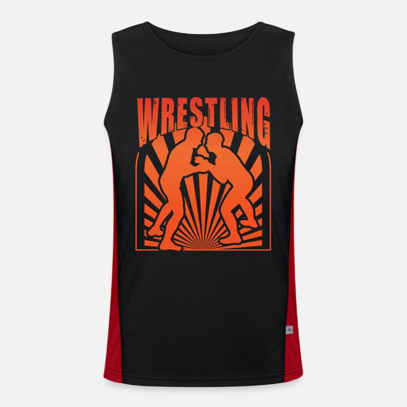 Wrestling Funktionelles Kontrast-Tank Top für Männer 