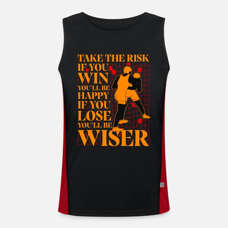 Ringen Funktionelles Kontrast-Tank Top für Männer 