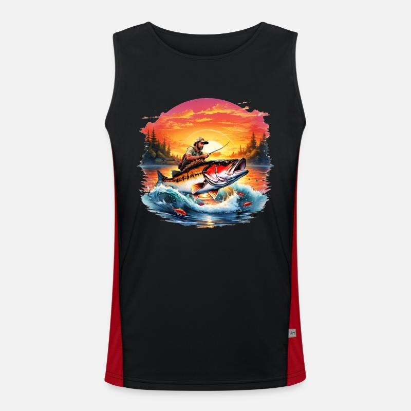 Poisson perche Débardeur respirant contrasté Homme 