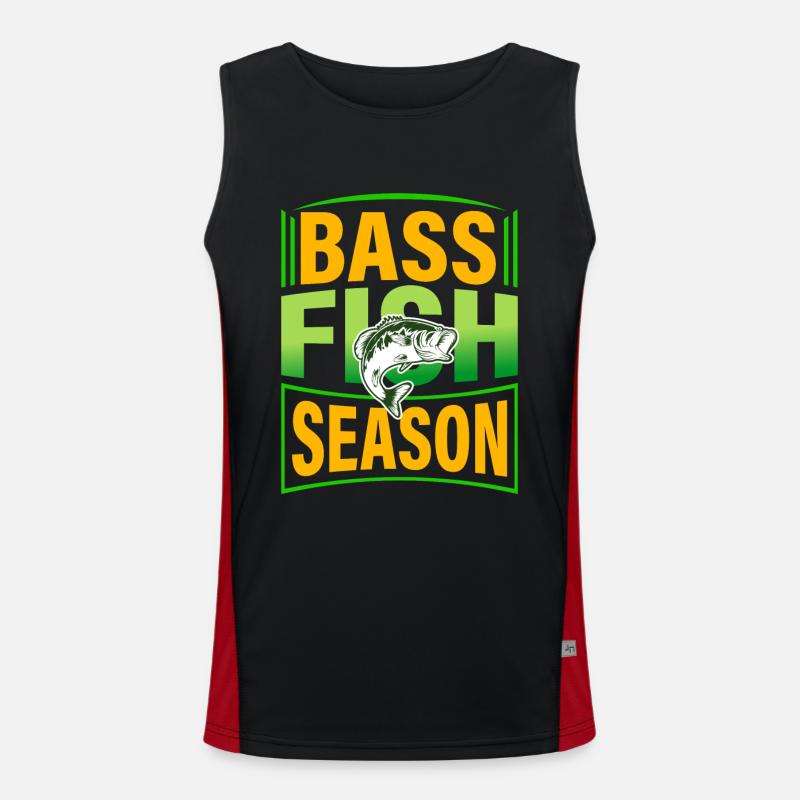 Barschfisch-Saison Funktionelles Kontrast-Tank Top für Männer 