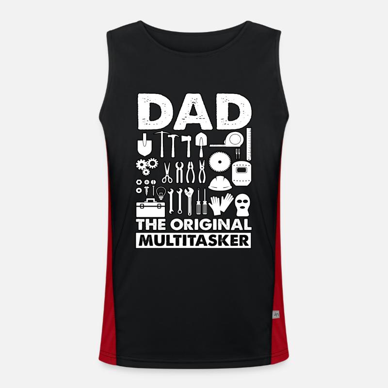 Dad the original Multitasker Men's Functional Contrast Tank Top 