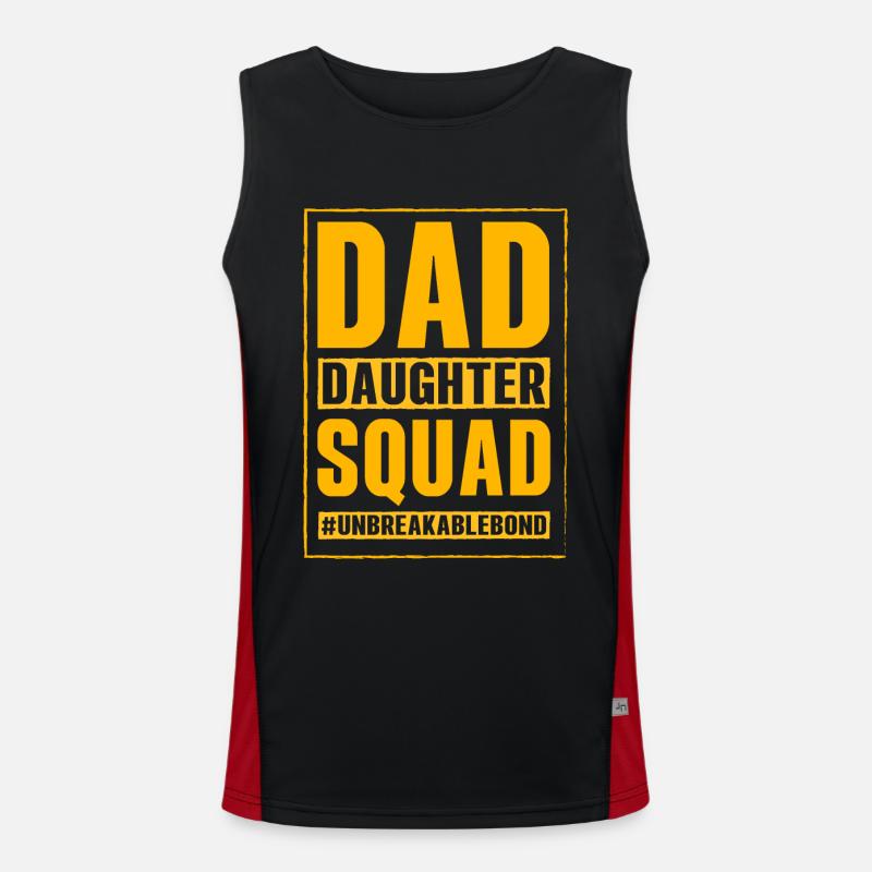 Dad Daughter Squad Men's Functional Contrast Tank Top 
