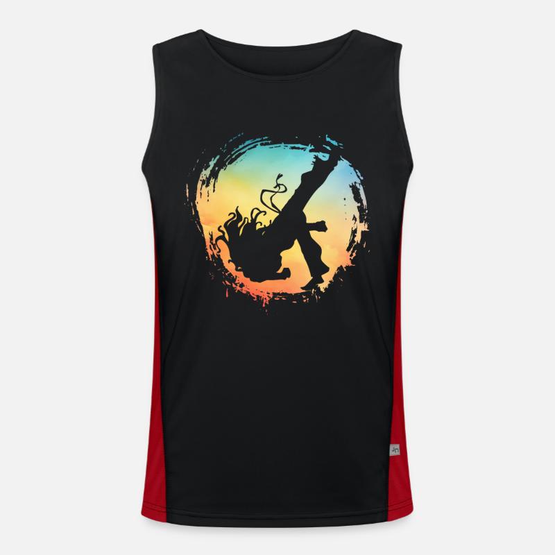 Capoeira Funktionelles Kontrast-Tank Top für Männer 
