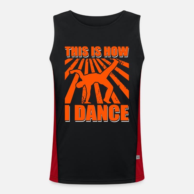 This is how I dance Men's Functional Contrast Tank Top 