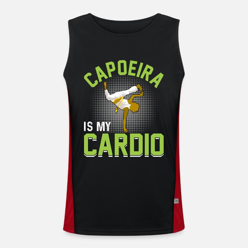 La capoeira est mon cardio Débardeur respirant contrasté Homme 