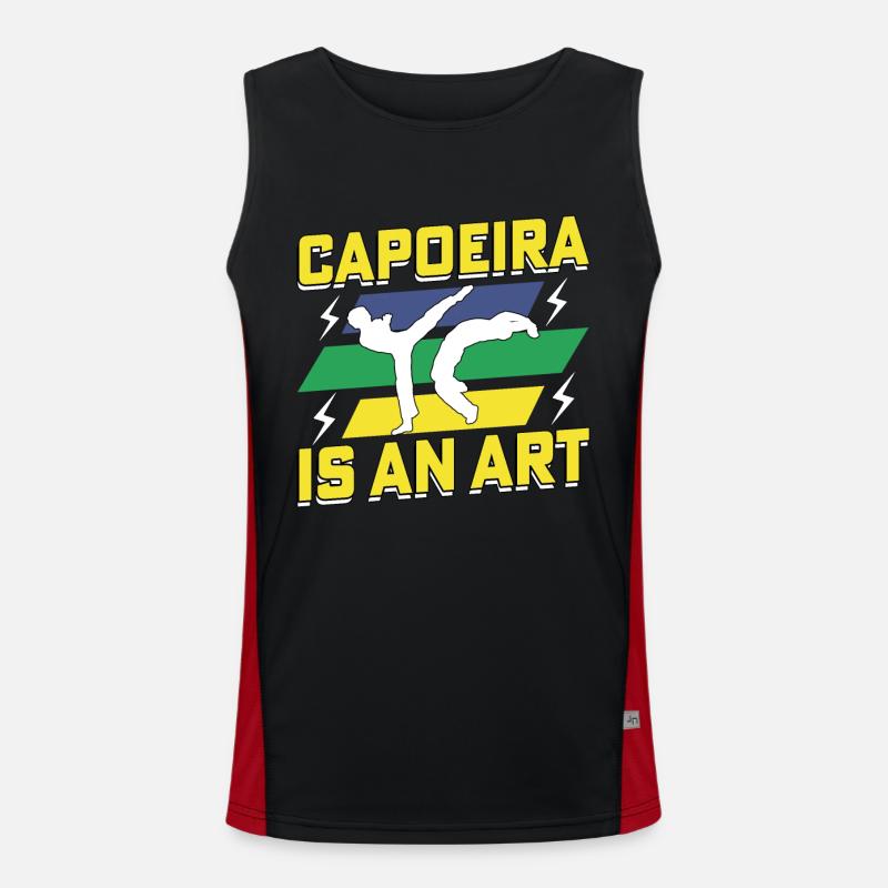 La capoeira est un art Débardeur respirant contrasté Homme 