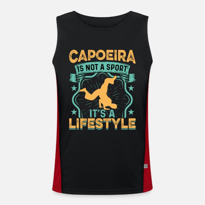 La capoeira, ce n’est pas un sport, c’est un mode de vie Débardeur respirant contrasté Homme 