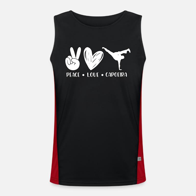 Capoeira Funktionelles Kontrast-Tank Top für Männer 