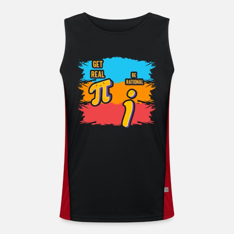 Realistisch werden vs. rational sein Funktionelles Kontrast-Tank Top für Männer 