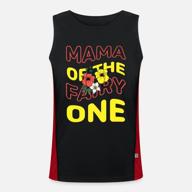 Mama der Fee Eins Funktionelles Kontrast-Tank Top für Männer 