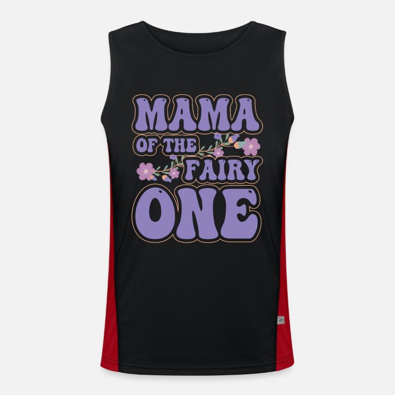 Mama der Fee Eins Funktionelles Kontrast-Tank Top für Männer 