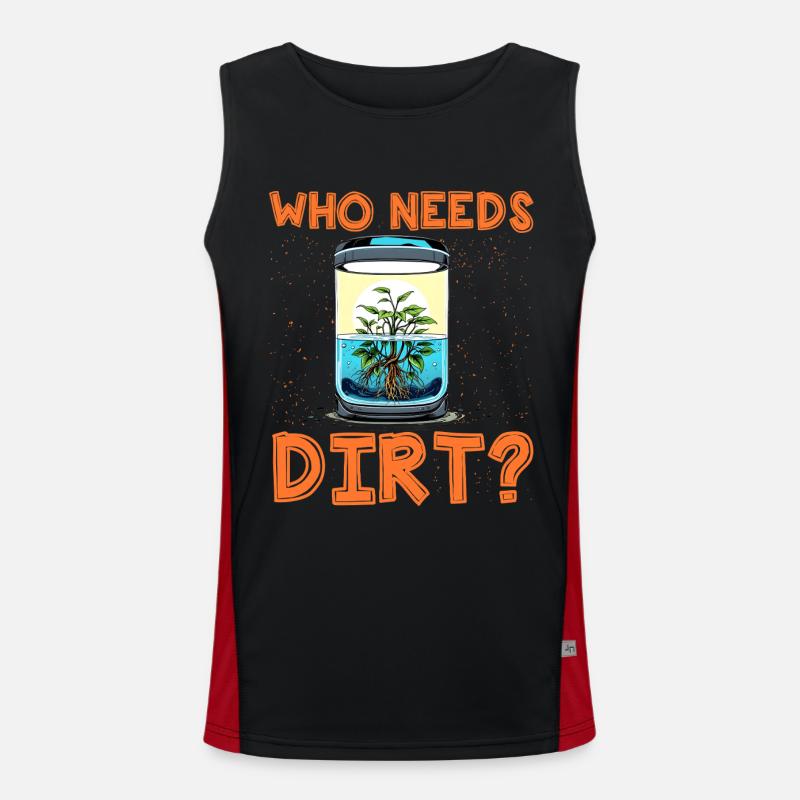 Who needs dirt? Men's Functional Contrast Tank Top 