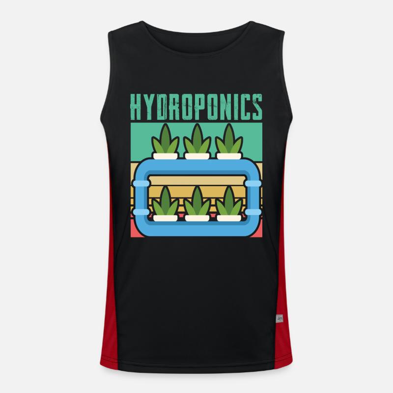 Hydroponik Funktionelles Kontrast-Tank Top für Männer 