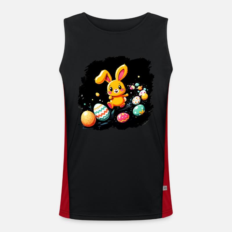 Easter Bunny Men's Functional Contrast Tank Top 