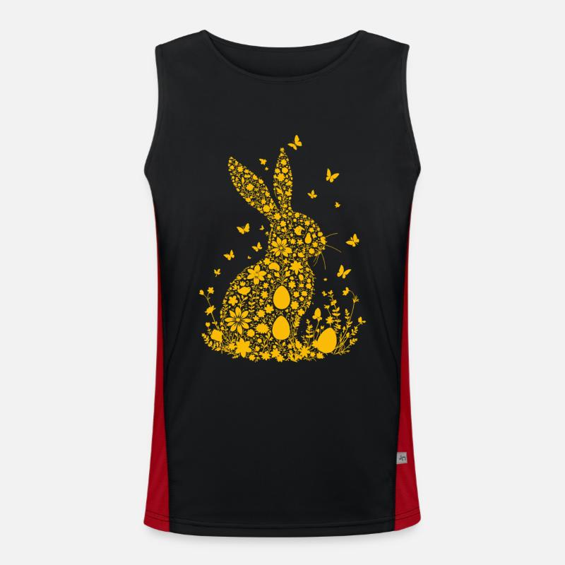 Easter Bunny Men's Functional Contrast Tank Top 