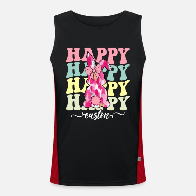 Happy Easter Men's Functional Contrast Tank Top 