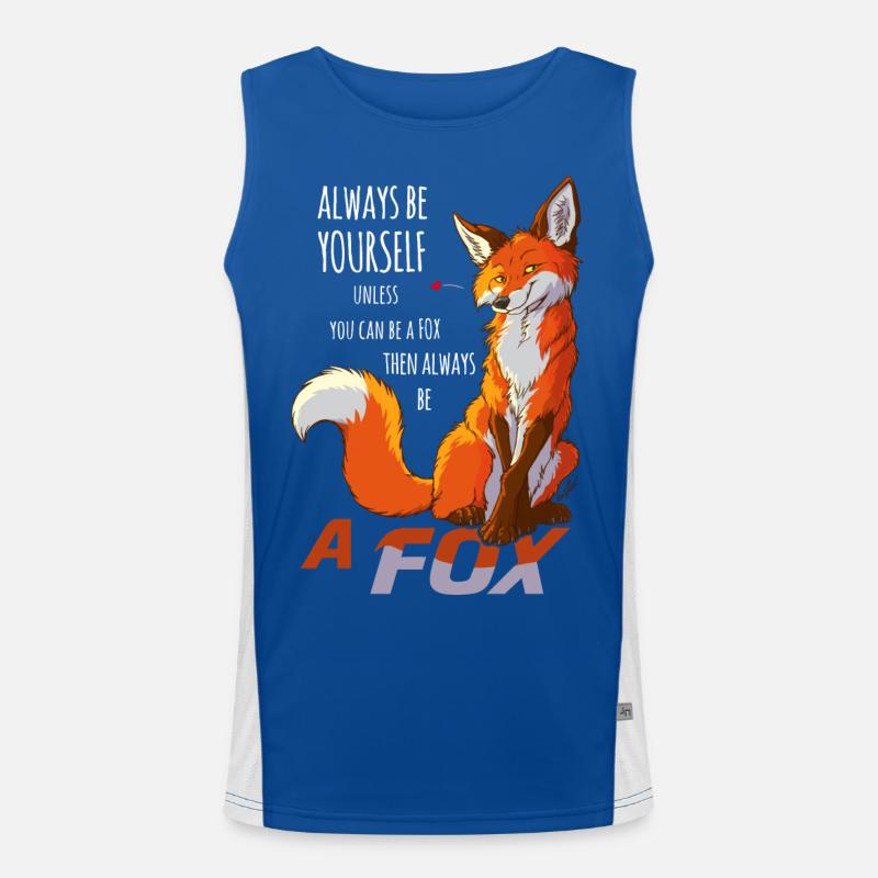 Sei immer du selbst, sei Fuchs Funktionelles Kontrast-Tank Top für Männer 
