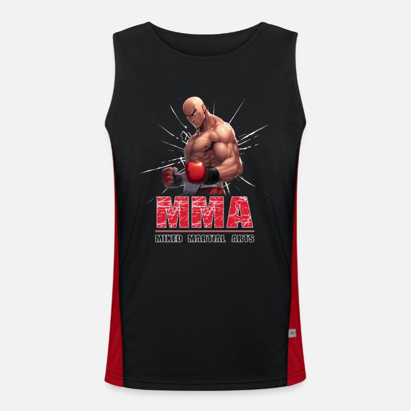 MMA-Kämpfer – Anime-Hemd Funktionelles Kontrast-Tank Top für Männer 