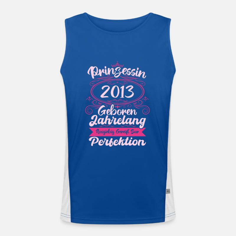 Prinzessin seit 2013 Geburtstag 2013 Funktionelles Kontrast-Tank Top für Männer 