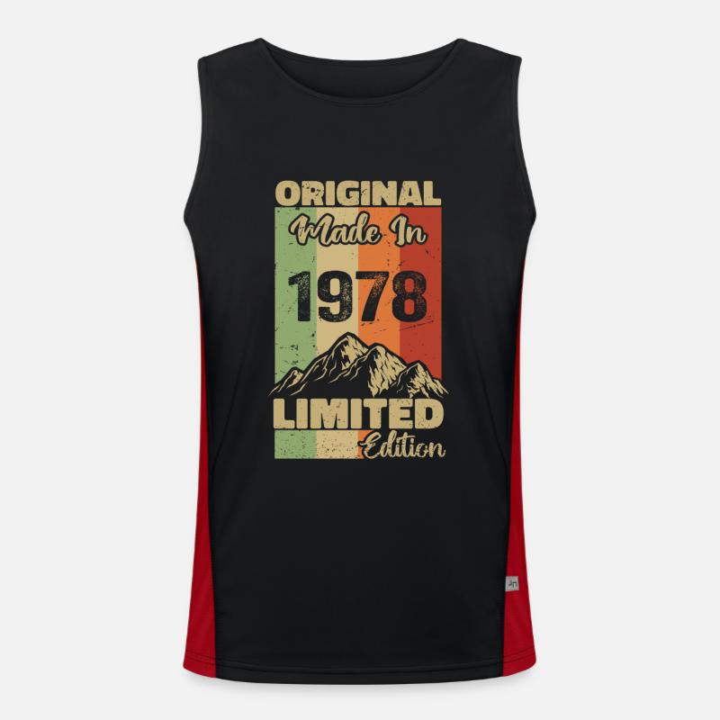 1978 Original - Made in 1978 - Limited Edition Funktionelles Kontrast-Tank Top für Männer 