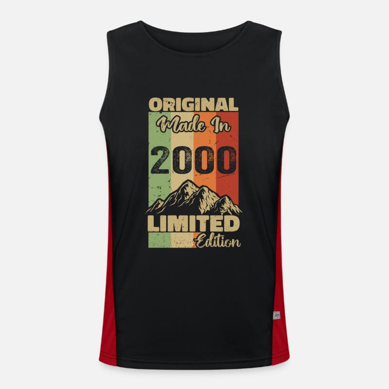 2000 Original - Made in 2000 - Limited Edition Men's Functional Contrast Tank Top 