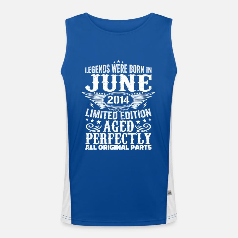 June 2014 Limited Edition Perfectly Aged 2014 June Men's Functional Contrast Tank Top 