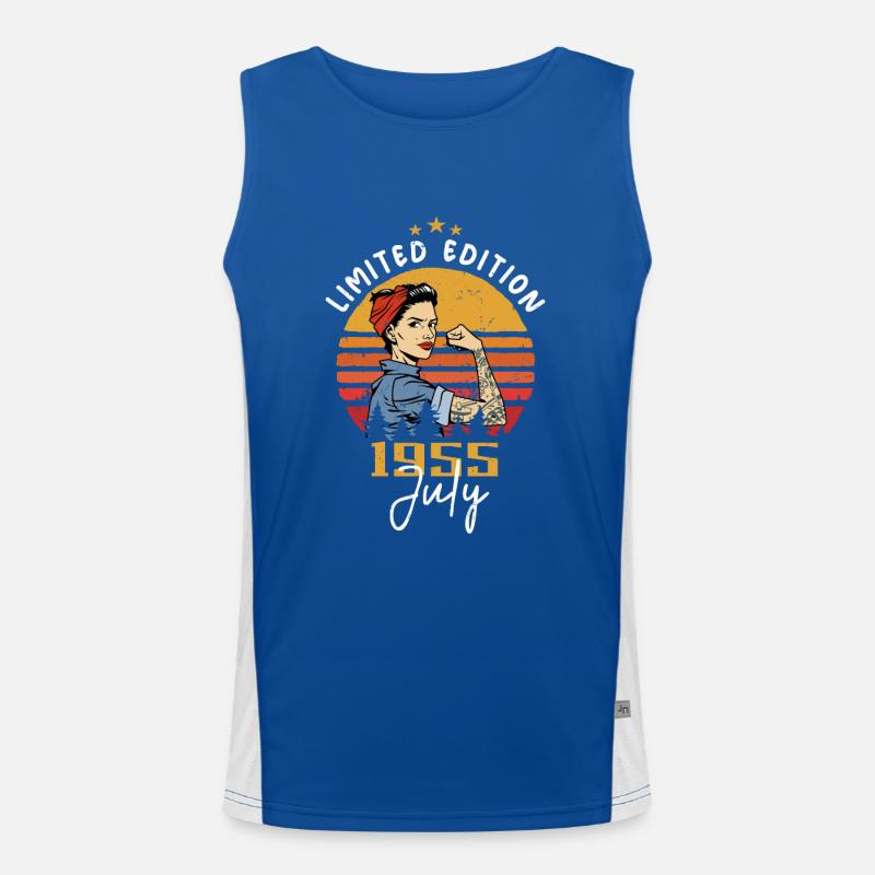 Juli 1955 - Geburtstag im Juli 1955 Geschenk Funktionelles Kontrast-Tank Top für Männer 