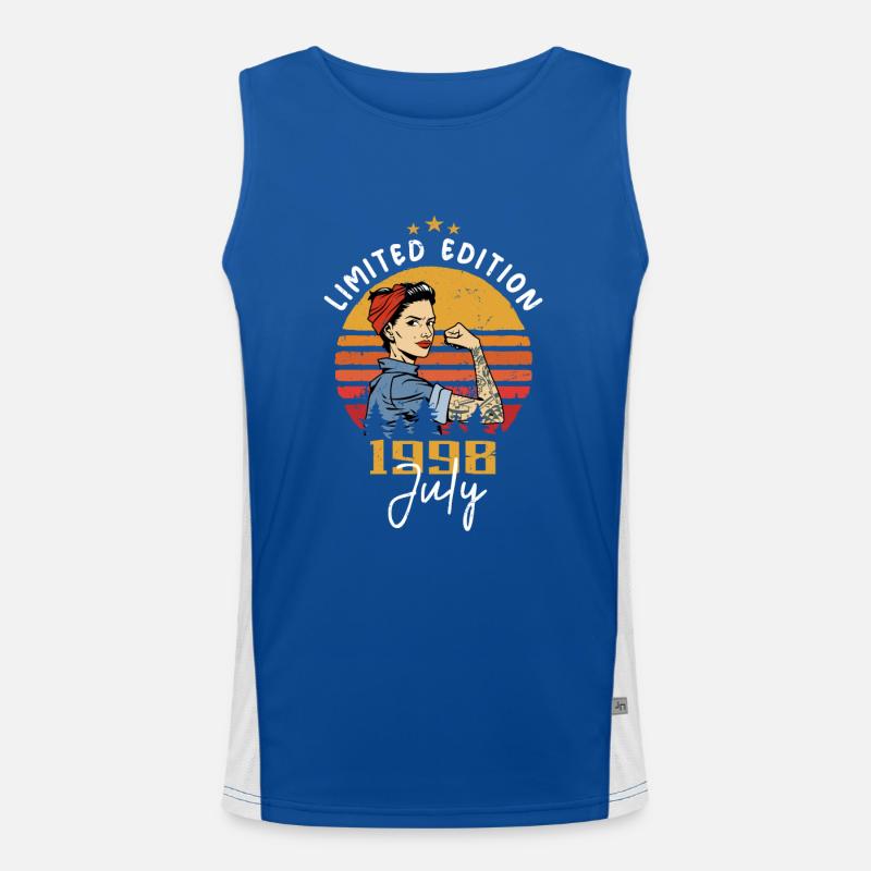 Juli 1998 - Geburtstag im Juli 1998 Geschenk Funktionelles Kontrast-Tank Top für Männer 