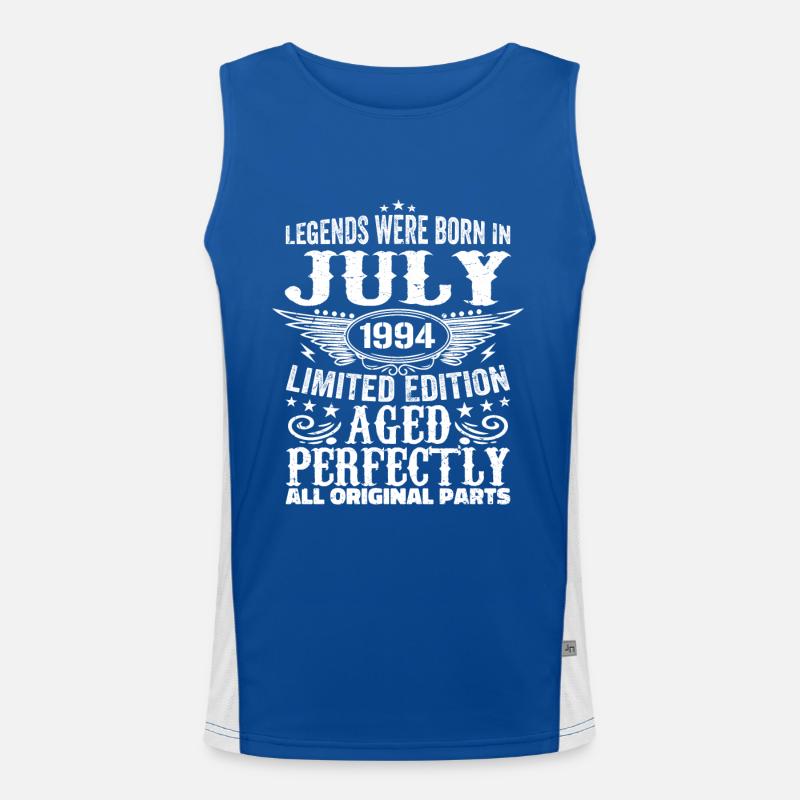 July 1994 | Birthday 1994 Born July 1994 Men's Functional Contrast Tank Top 