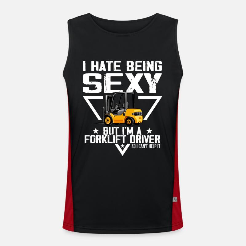 I Hate Being Sexy But I'm A Forklift Driver Débardeur respirant contrasté Homme 
