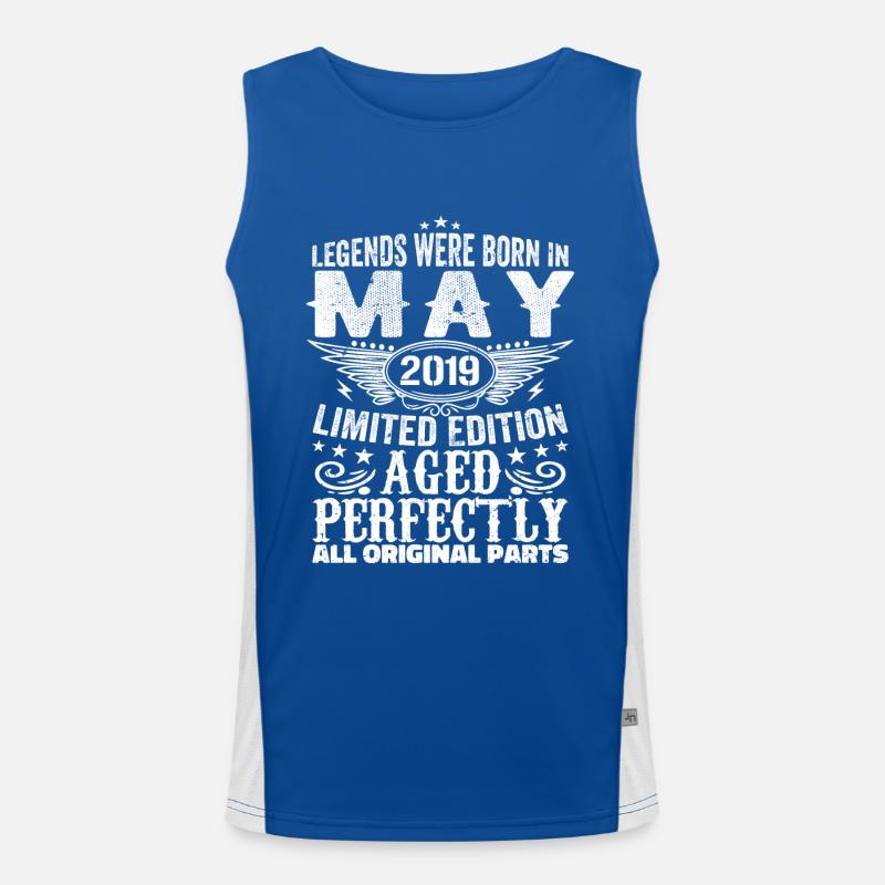 May 2019 Birthday Gift May 2019 May Men's Functional Contrast Tank Top 