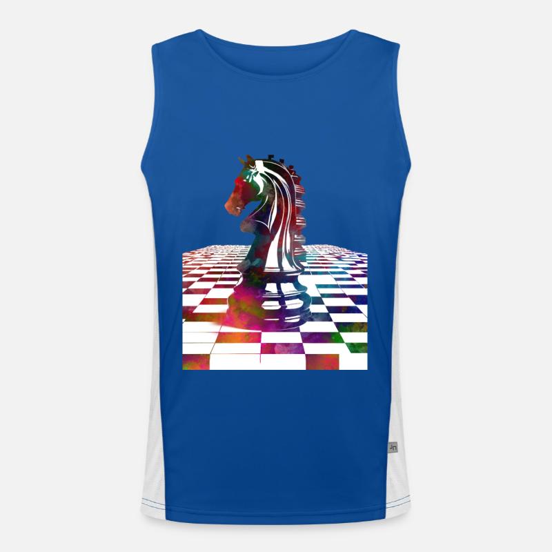 Chess #chess #sport Men's Functional Contrast Tank Top 
