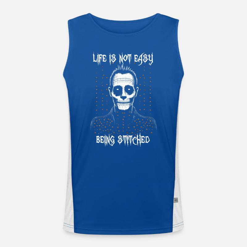 Das Leben ist nicht einfach, genäht zu werden, Frankenmonster Funktionelles Kontrast-Tank Top für Männer 