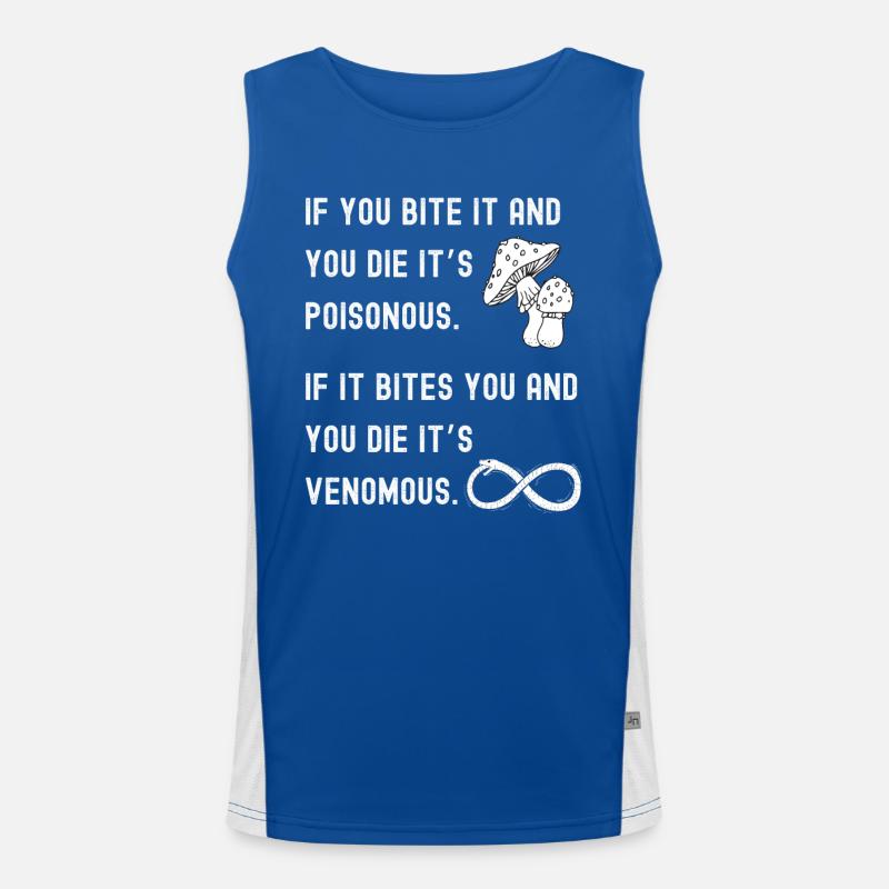 Giftig vs. giftig Funktionelles Kontrast-Tank Top für Männer 