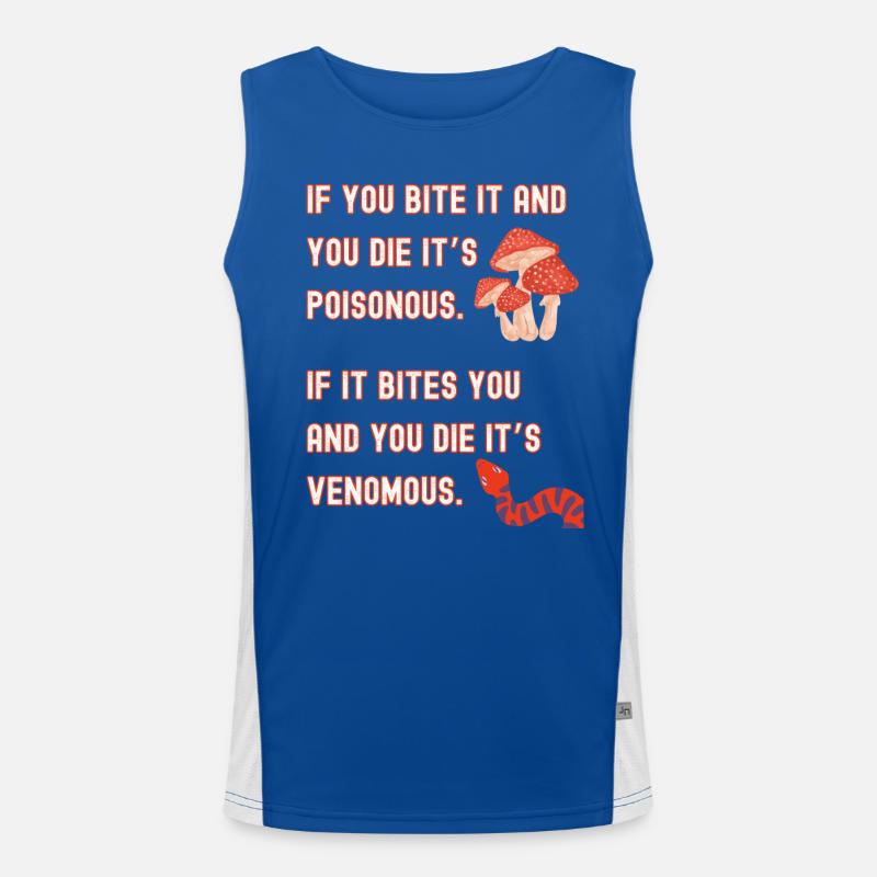 Giftig vs. giftig Funktionelles Kontrast-Tank Top für Männer 