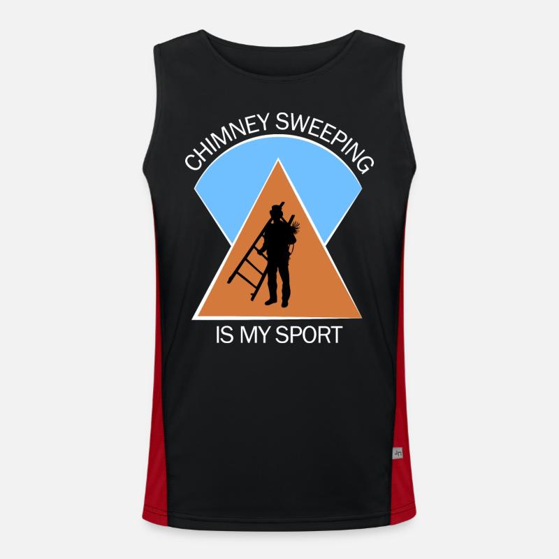 Schornsteinfeger Schlotfeger Funktionelles Kontrast-Tank Top für Männer 