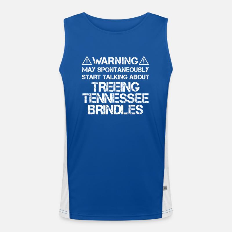 Treeing Tennessee Brindle Funktionelles Kontrast-Tank Top für Männer 