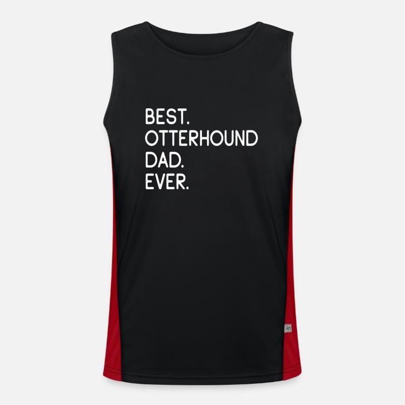 Otterhound Otterhund - Men's Functional Contrast Tank Top - black/red