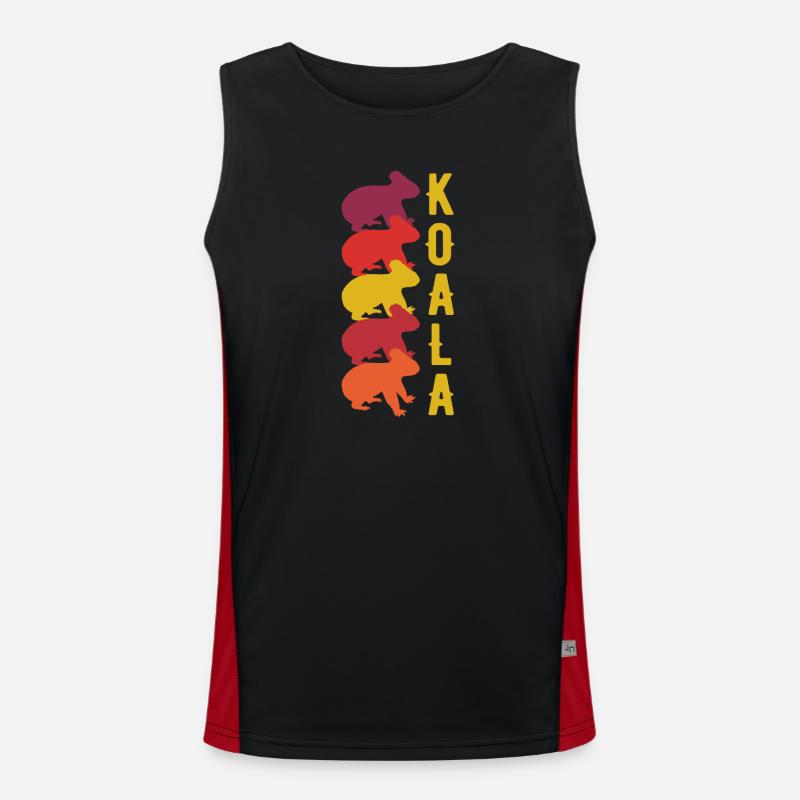 Koala Funktionelles Kontrast-Tank Top für Männer 