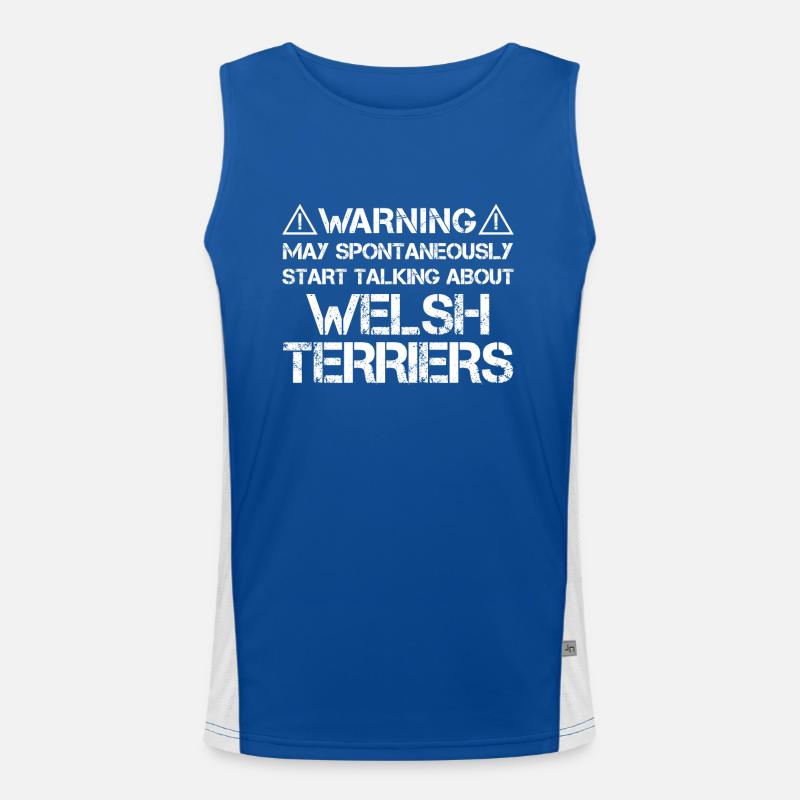 Welsh Terrier Men's Functional Contrast Tank Top 