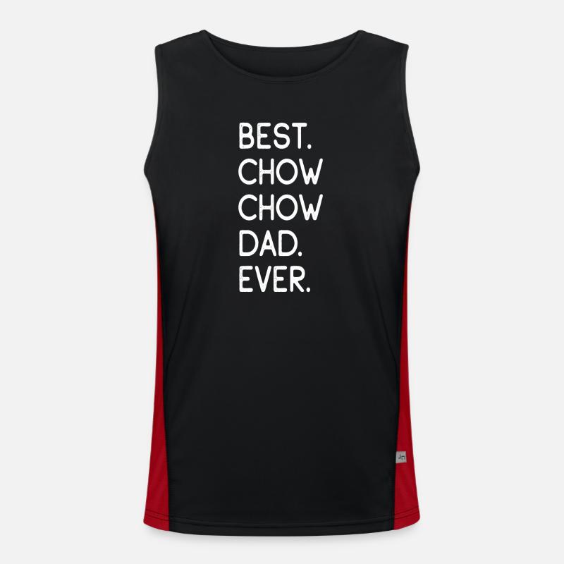 Chow Chow Funktionelles Kontrast-Tank Top für Männer 