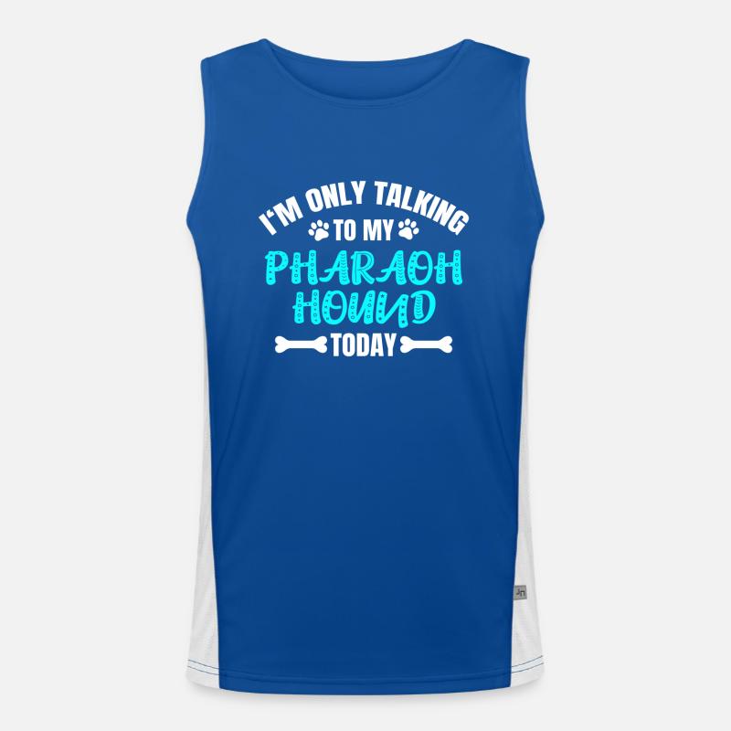 Pharaoh Hound Pharaonenhund Funktionelles Kontrast-Tank Top für Männer 
